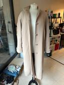 Manteau caban beige long - David Fernet