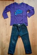 Ensemble t-shirt + jeans 5 ans