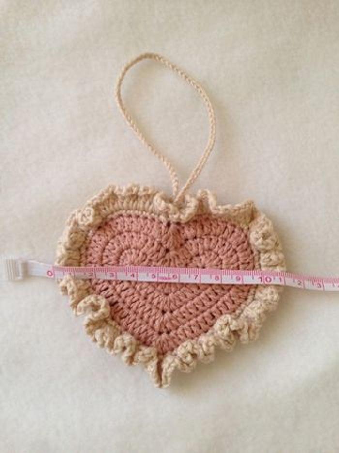 Pochette coeur au crochet - photo numéro 7