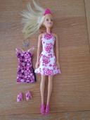 Lot de 3 barbies avec accessoires et  vêtements