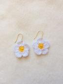 Boucles d’oreilles fleurs crochet