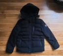 Blouson hiver noir à capuche Chiro 14 ans