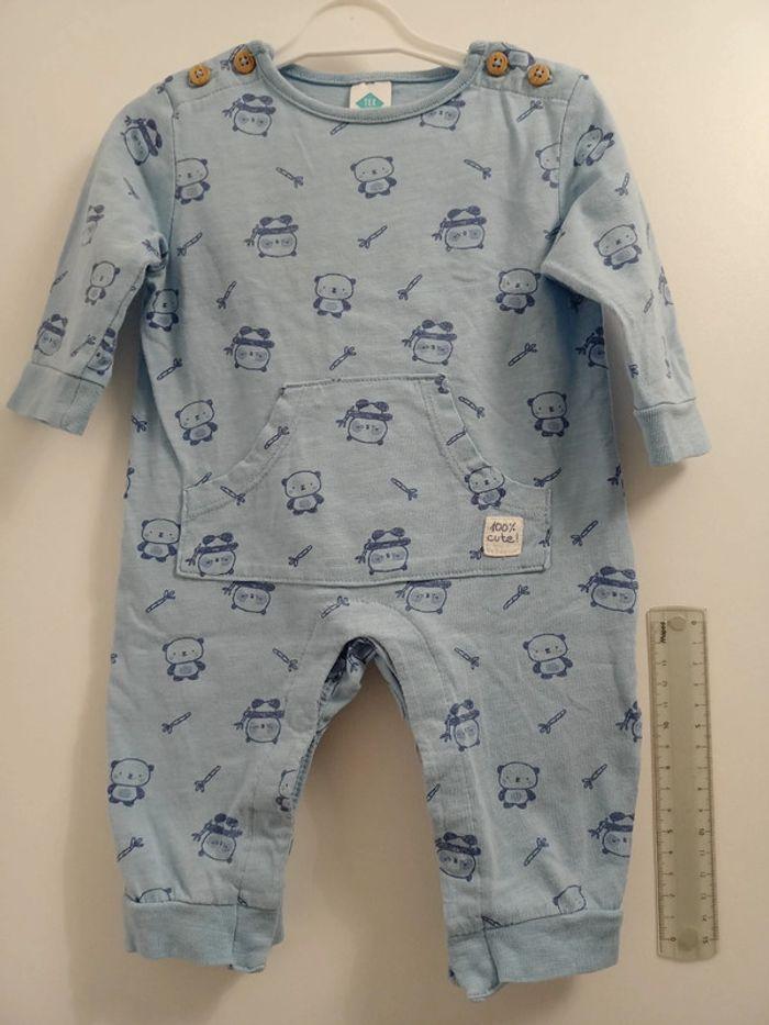 Pyjama léger 1 pièce Tex baby 3M Pandas - photo numéro 4