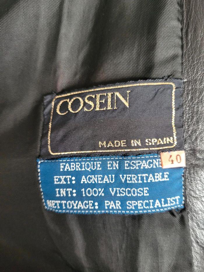 Veste en cuir très souple noire Cosein Taille 40 - photo numéro 10