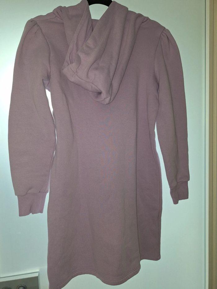 Pull / robe sweat à capuche mauve Naf Naf taille S - photo numéro 4