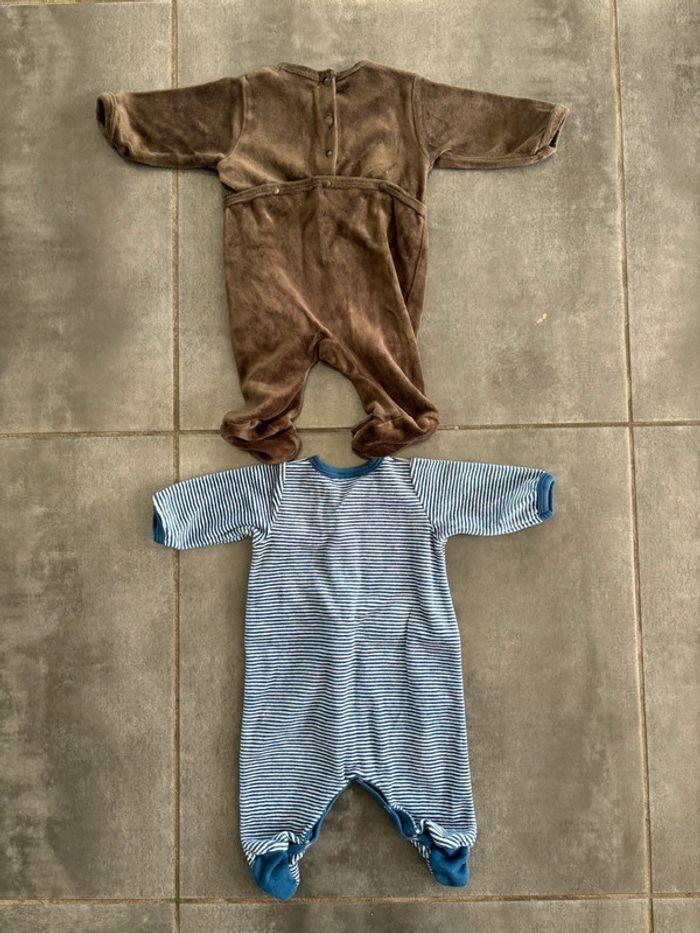 Lot de 4 pyjamas naissance et Taille 1 mois - photo numéro 3