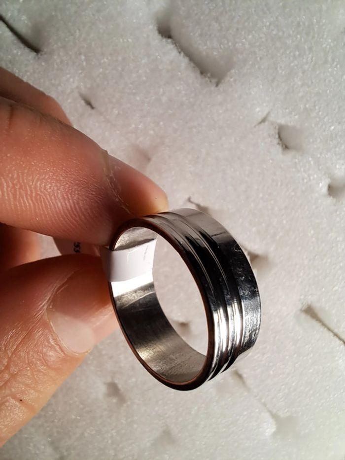 Bague acier inoxydable argentée - photo numéro 1