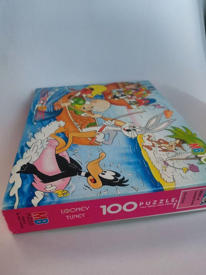 Puzzle Looney tunes MB 100 Hasbron / vintage - photo numéro 4