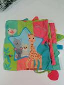 Livre tissu bébé Sophie la girafe 👶