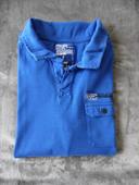 Beau polo bleu, taille L.