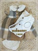 Burberry fille1 mois Robe + veste + culotte