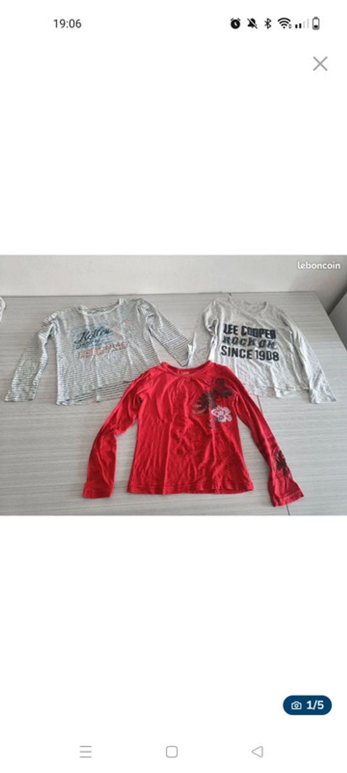 Lot de 3 t-shirts manches longues - photo numéro 1