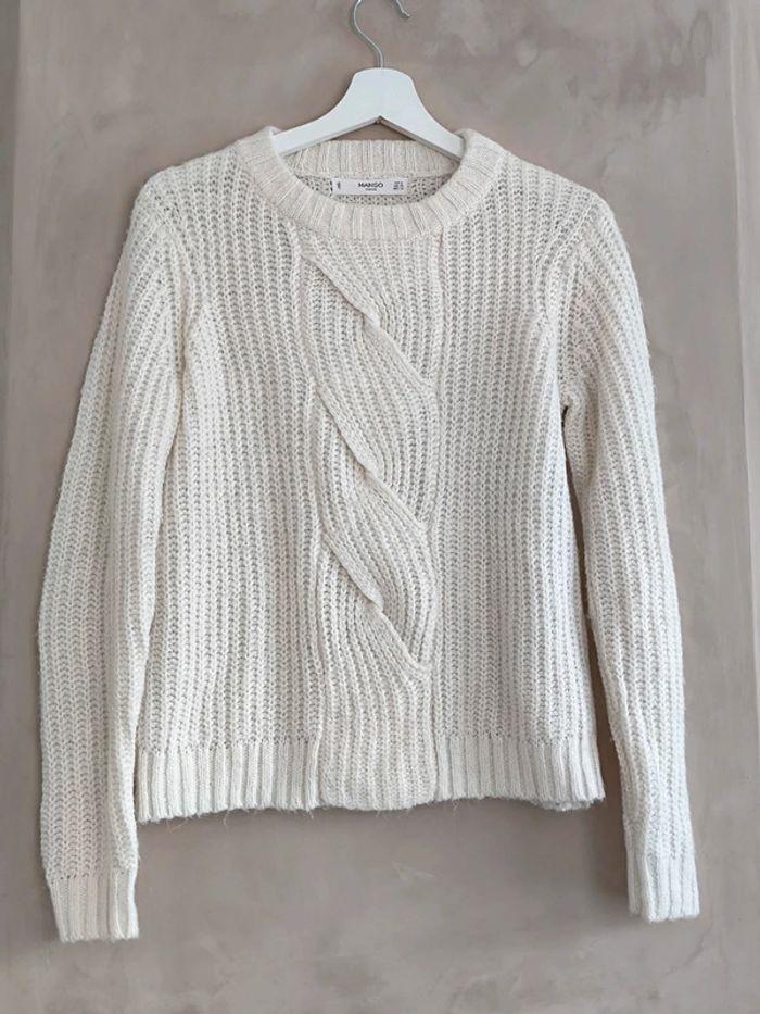 🤎 Pull maille crème Mango 36 🤎 - photo numéro 1