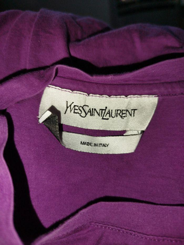 T-shirt violet, Yves Saint Laurent - photo numéro 3