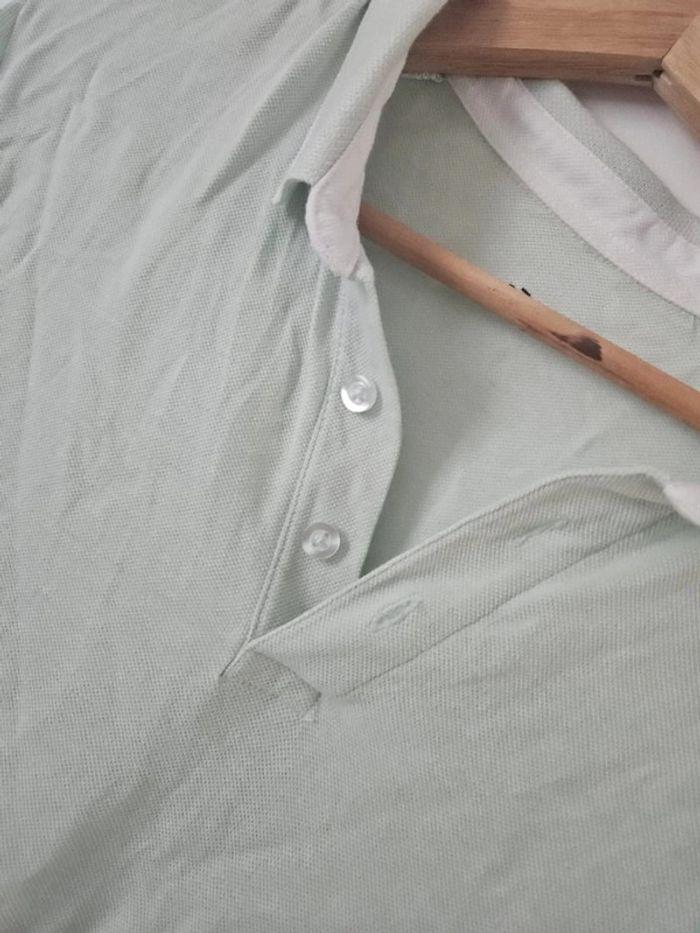 Polo homme vert d'eau *Gemo/ Taille XL* - photo numéro 4