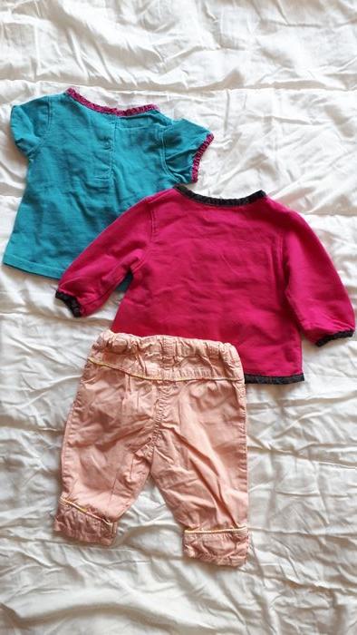 Lot de 2 tee-shirts + 1 pantalon pour fille 3mois - photo numéro 2