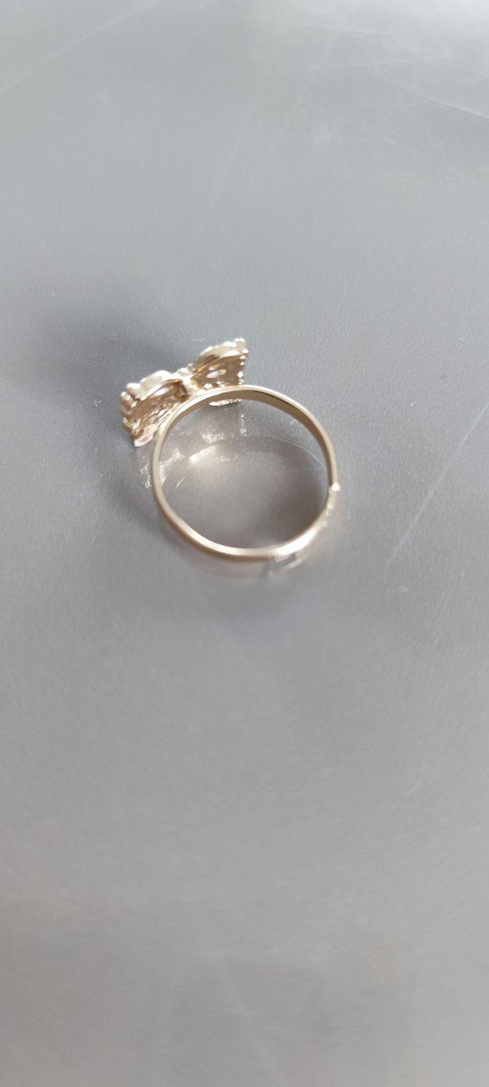 Bague pour enfant, bague pour fille 6 - 10 ans, bijou fantaisie noeud blanc - photo numéro 3