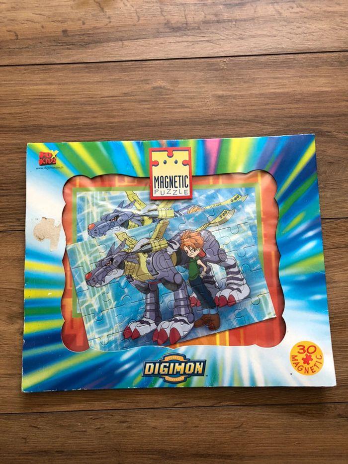 Digimon puzzle magnétique vintage 2000 2001 toei animation - photo numéro 1