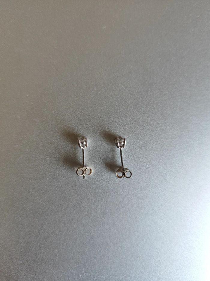 Paire de boucles d'oreilles en argent - photo numéro 2