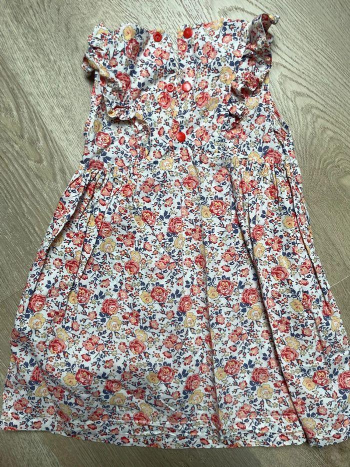 Robe liberty Félicite pêche/abricot 4 ans - photo numéro 2