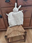 Doudou lapin coton 100% organic tbe