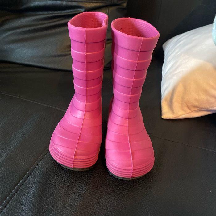 Bottes caoutchouc roses T23/24 - photo numéro 2