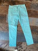 Jeans vert menthe