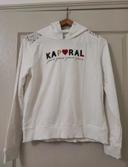 sweat blanc Kaporal