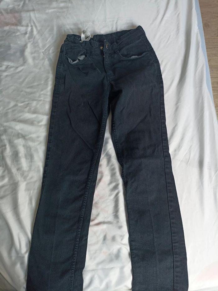 pantalon bleu marine réglable Kiabi 10 ans - photo numéro 1