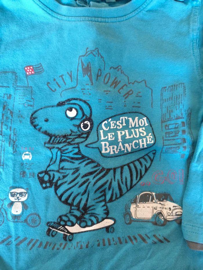 T shirt ml - Dinosaure - 3 ans - photo numéro 2