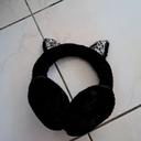 Cache oreilles de chat noir