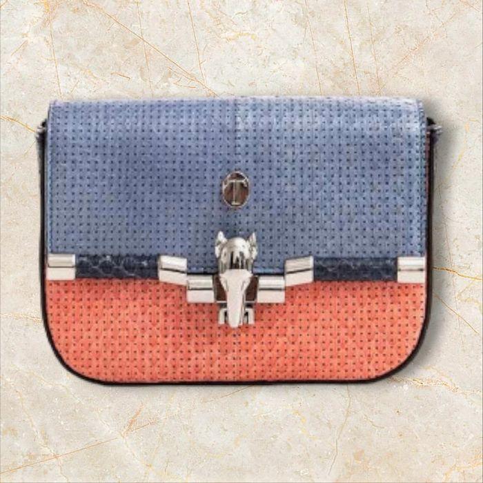 Petit Sac à Main Femmes Rose et Bleu Trussardi - photo numéro 3