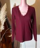 Haut Women Only taille XL bordeaux