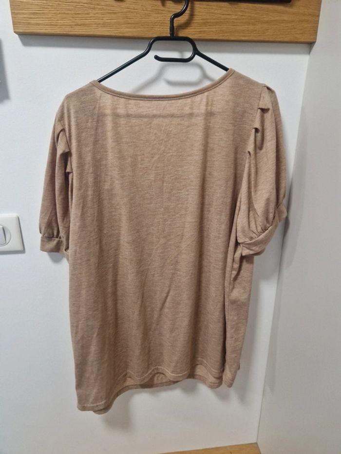 T-shirt beige 2XL shein - photo numéro 3