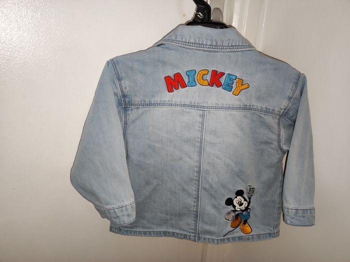 Veste en jeans Mickey 9/12 mois - photo numéro 2