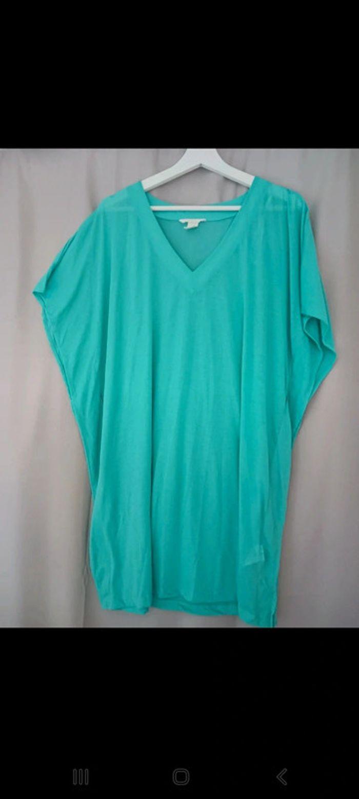 Robe tunique vert bleu jade taille m h&m