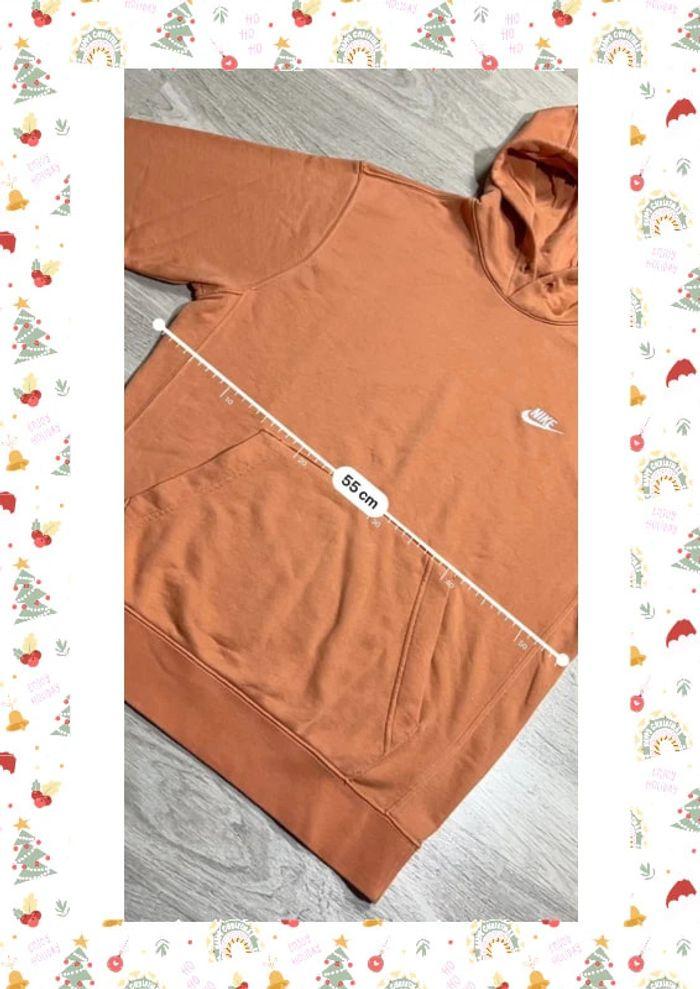 👕 Sweat à capuche Nike logo brodé Orange Taille M 👕 - photo numéro 4