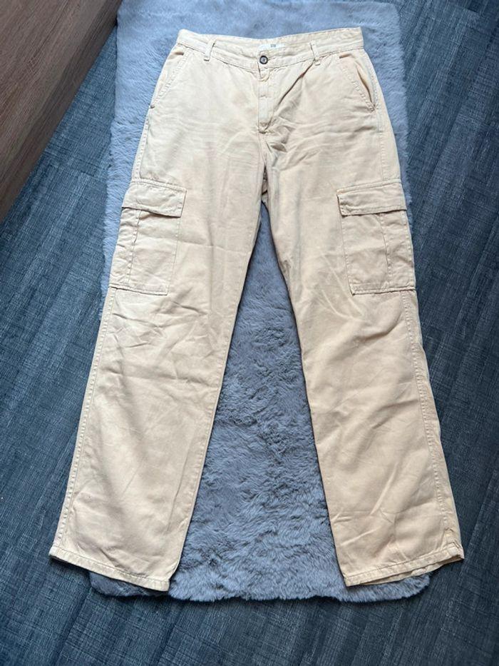 Pantalon Cargo beige bershka - photo numéro 1