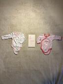 Lot de 2 bodies manches longues filles 1m