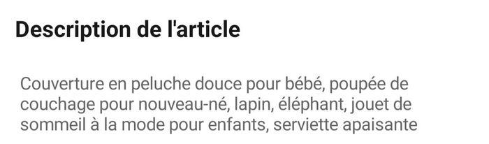 Doudou pour bébé dès naissance - photo numéro 8