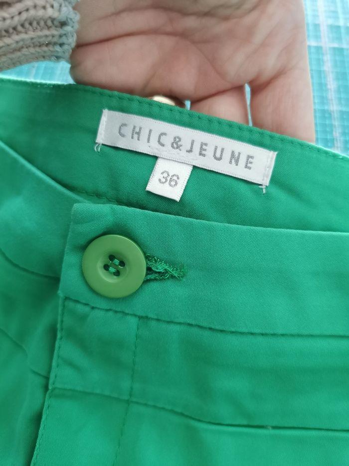 Chic&jeune pantalon vert femme 36 - photo numéro 4