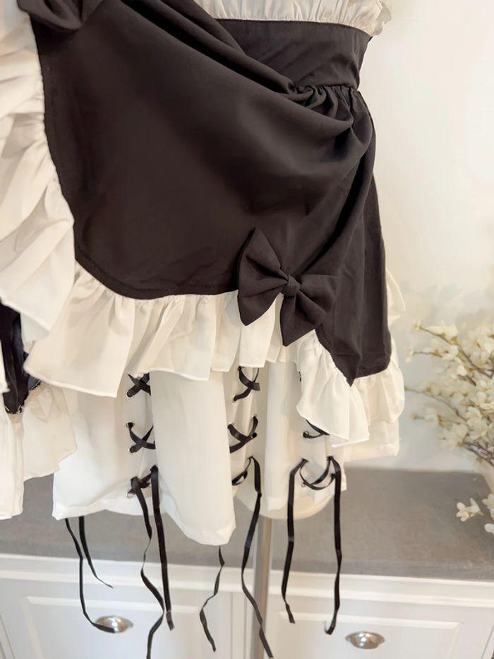 Robe noire style Cosplay Lolita maid cute Kawaii - photo numéro 5