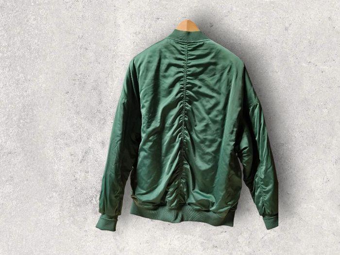 Bombers H&M vert kaki satiné / homme / taille 42 - photo numéro 2