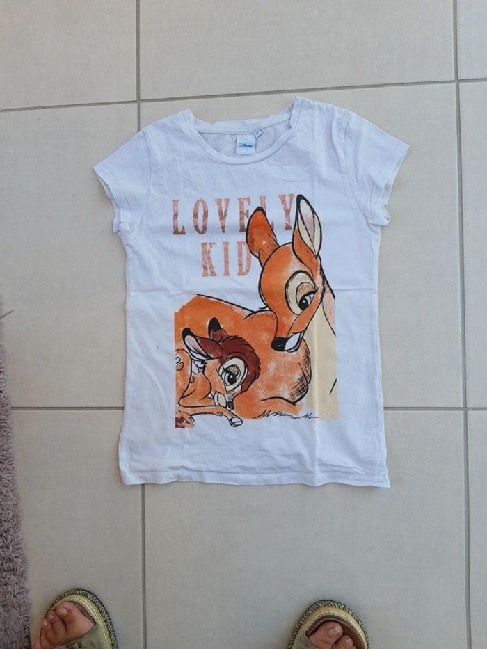 Tshirt blanc fille Bambi Disney 12 ans - photo numéro 1