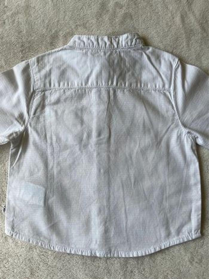 Chemise blanche manches longues garçon 6 mois - photo numéro 10