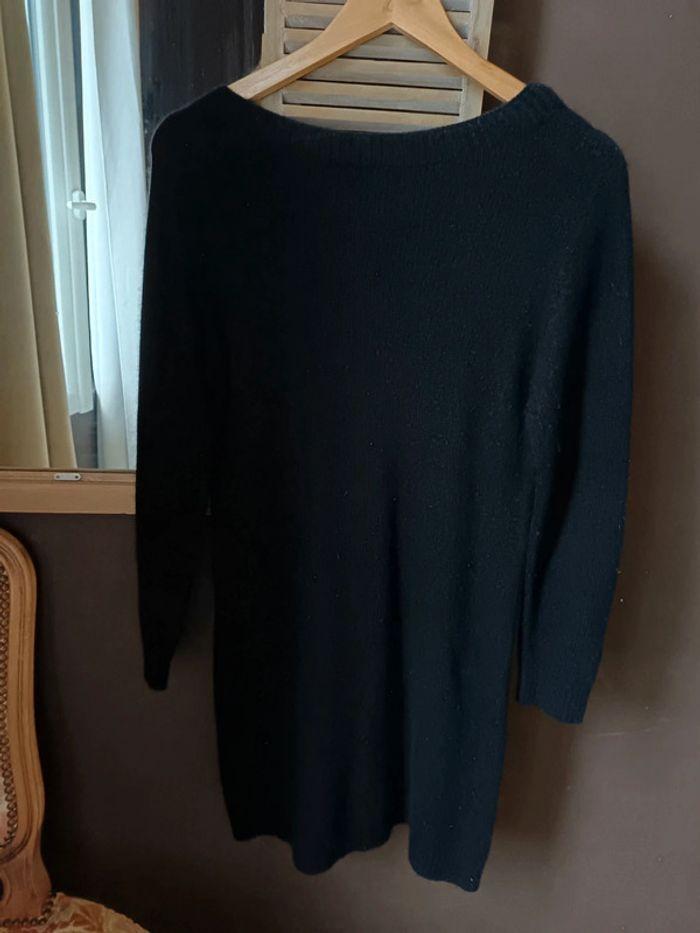 Pull robe noire Zara taille S 36 angora laine - photo numéro 1