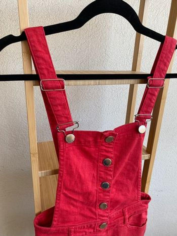 Robe salopette Maje rouge jeans Taille 34 - photo numéro 2