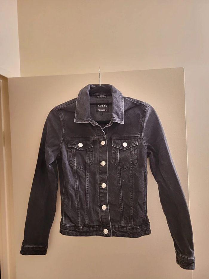 Veste en jean Zara noir taille S - photo numéro 1