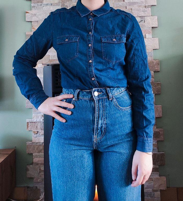 Chemise en jean taille 36 Camaïeu - photo numéro 1