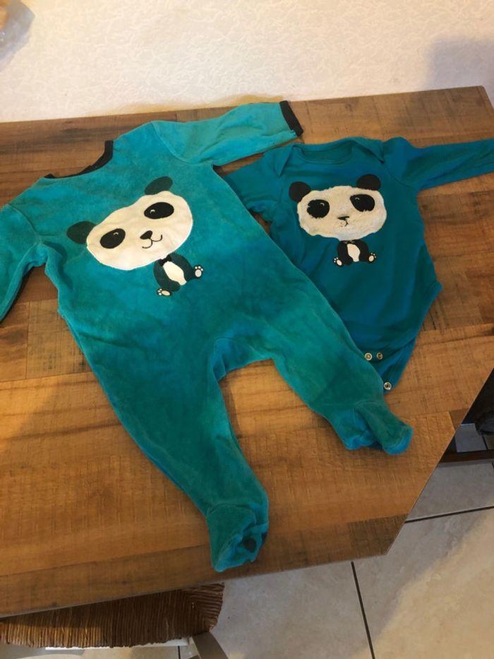 Pyjama et body panda